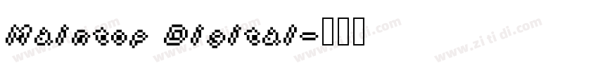 Maintop Digital字体转换